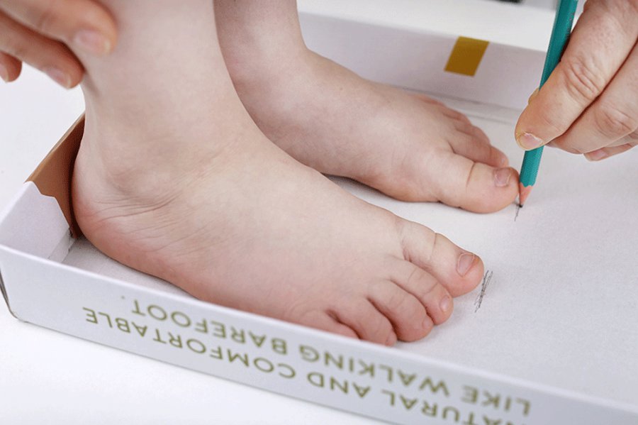 راهنمای اندازه‌گیری پا برای تشخیص سایز کفش کودک  