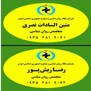  کلینیک روان شناسی و مشاوره متین السادات نصری- رضا ریش پور